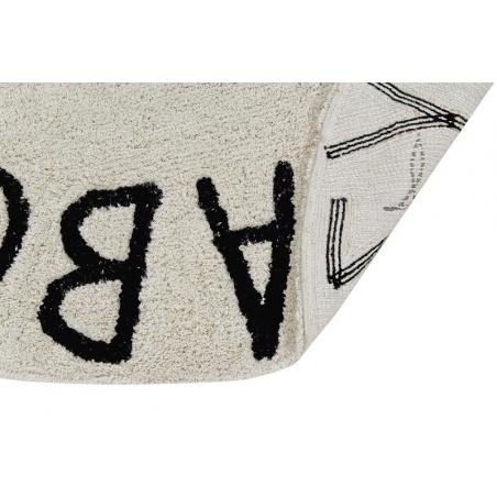 Dywan Round ABC Natural Black