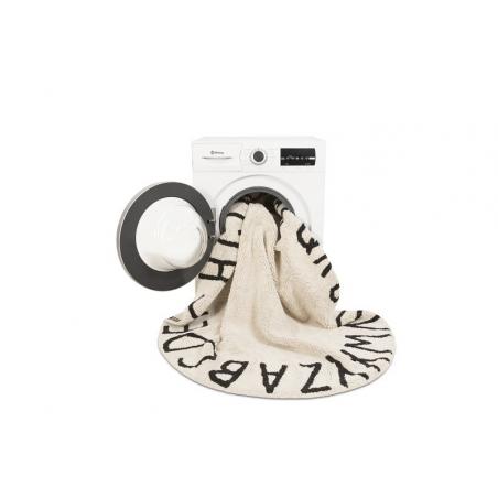 Dywan Round ABC Natural Black