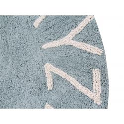 Dywan Round ABC Vintage Blue Natural
