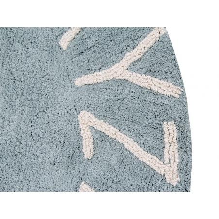 Dywan Round ABC Vintage Blue Natural