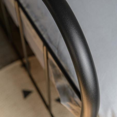 Łóżko metalowe Avos - czarne