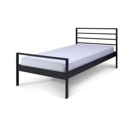 Łóżko metalowe Profi - czarne