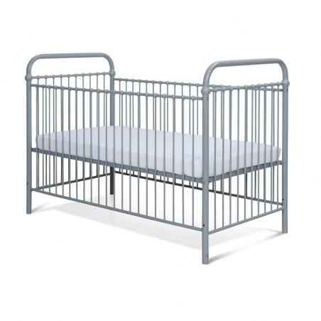 Łóżko metalowe Mono - szare
