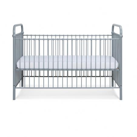 Łóżko metalowe Mono - szare