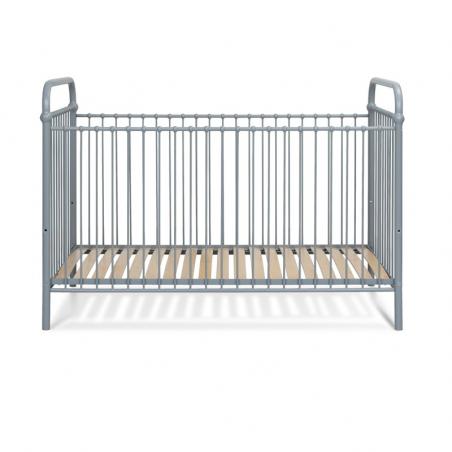 Łóżko metalowe Mono - szare