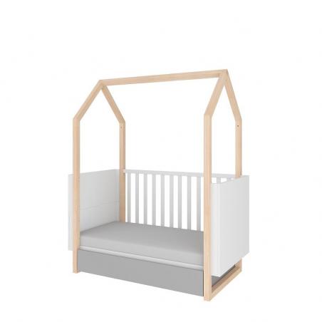 Bellamy - Pinette Łóżeczko 140x70 z Szufladą Rozsuwane do 160 cm
