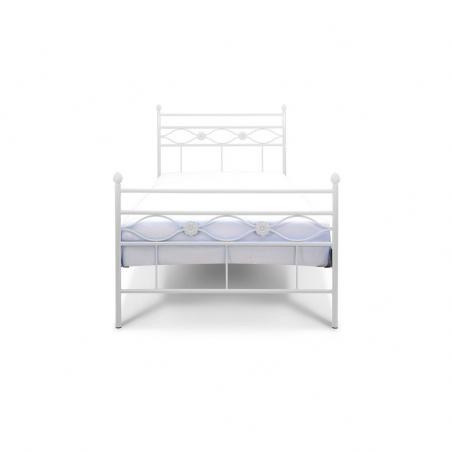 Łóżko metalowe Floris - białe