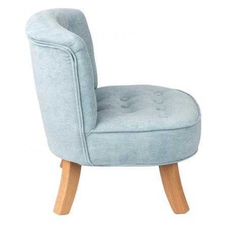 Somebunny - Fotelik Welur Dusty Brudny Błękit