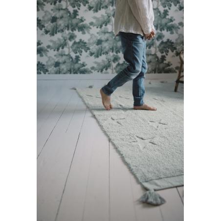 Dywan Hippy Stars Aqua Blue