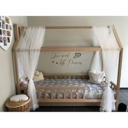 Łóżko Domek Adventure Naturalny (z szufladą) 140x70