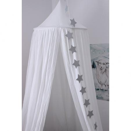 Cotton&Sweets Baldachim Bawełniany Soft - Biały