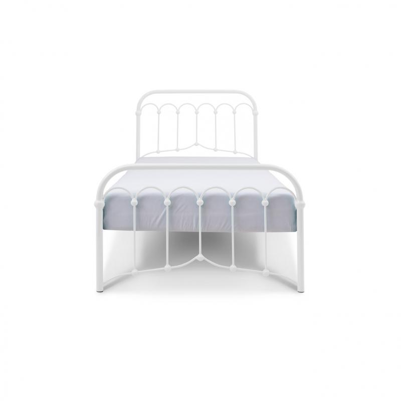 Łóżko metalowe Oriental - białe