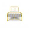 Łóżko metalowe Oriental - żółte