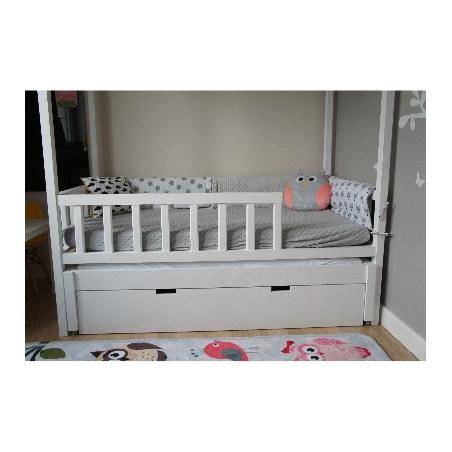 Łóżko Domek Adventure +1 140x70 Biały (z szufladą + opcja dodatkowego spania)