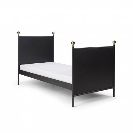 Lamin Łóżko Metalowe 90x200cm Czarne