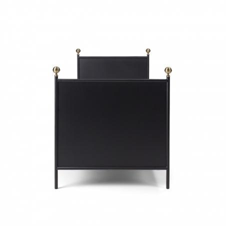 Lamin Łóżko Metalowe 90x200cm Czarne
