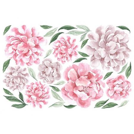 Naklejka Piwonie Różowe