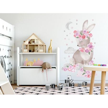 Naklejka Królik Różowy