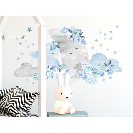 Naklejka Księżyc Niebieski