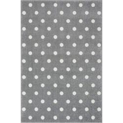 KidsLoveRugs Dywan Dots Grey-White 160x220cm