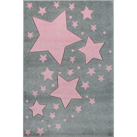 KidsLoveRugs Dywan Milky Way Grey-Pink 120x170cm