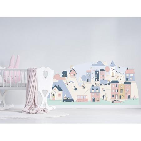 Naklejka Miasteczko Różowe