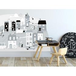 Naklejka Miasteczko Szare