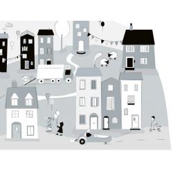 Naklejka Miasteczko Szare