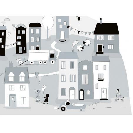 Naklejka Miasteczko Szare