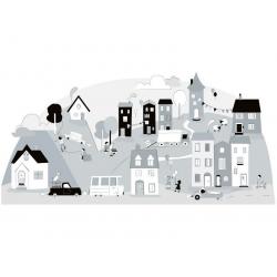 Naklejka Miasteczko Szare