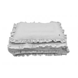 Bellamy - Pościel Lniana Stone Grey z Falbanką "M"