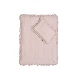 Bellamy - Pościel Lniana Dusty Pink z Falbanką "M"