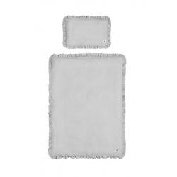 Bellamy - Pościel Lniana Stone Grey z Falbanką "M"