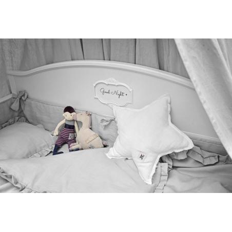 Bellamy - Pościel Lniana Stone Grey z Falbanką "M"