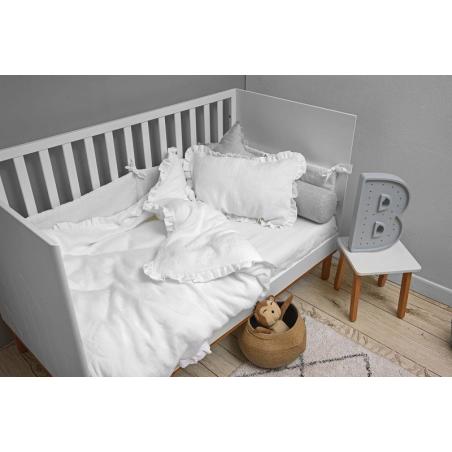 Bellamy - Pościel Lniana Snowy White z Falbanką "M"