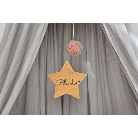 Bellamy Baldachim Lniany Stony Grey