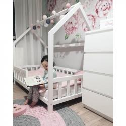 Łóżko Domek Simple Plus 140x70 Biały (bez szuflady)