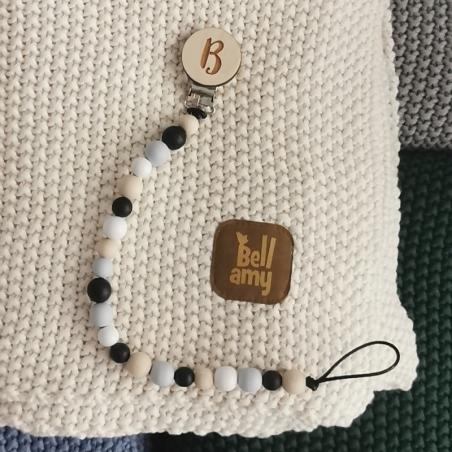 Bellamy - Bawełniany Ryżowy Kocyk 80x100 Milk