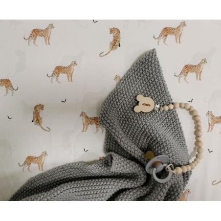 Bellamy - Bawełniany Ryżowy Kocyk 80x100 Poppy