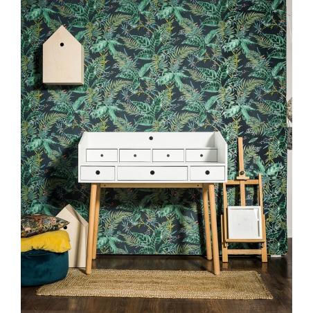 Wood Luck River Biurko Sekretarzyk Białe