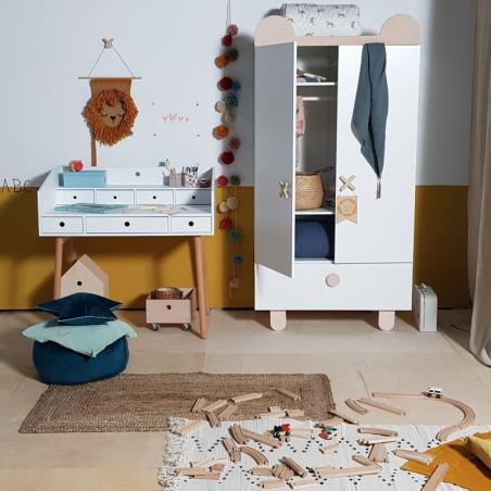 Wood Luck River Biurko Sekretarzyk Białe