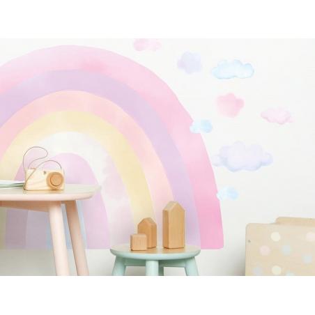 Naklejka Tęcza Różowa