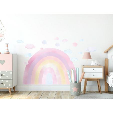 Naklejka Tęcza Różowa