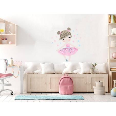 Naklejka Baletnica Różowa