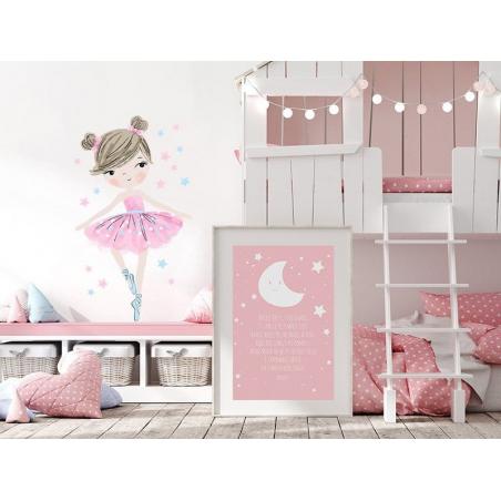 Naklejka Baletnica Różowa