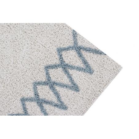 Dywan bawełniany Atlas Natural Vintage Blue 120x160 cm Lorena Canals