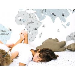 Naklejka Mapa Świata Eco