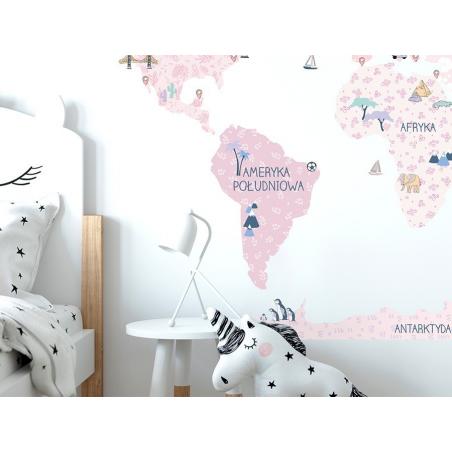 Naklejka Mapa Świata Spring