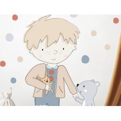 Naklejka Teddy Szary