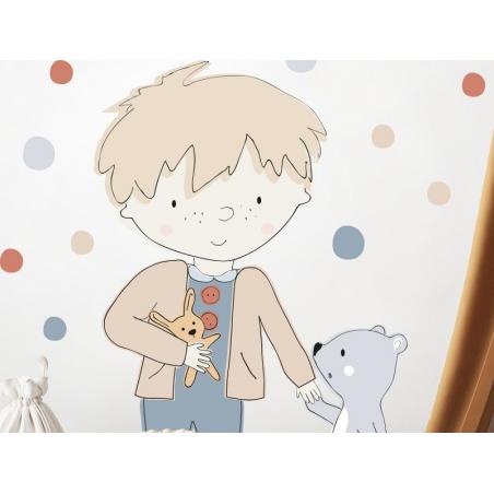 Naklejka Teddy Szary